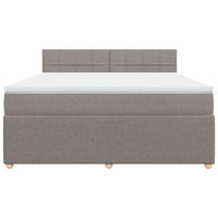 Giroletto a Molle con Materasso Tortora 180x200 cm in Tessuto 3289839