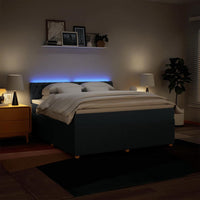 Giroletto a Molle con Materasso Blu 180x200 cm in Tessuto 3289848