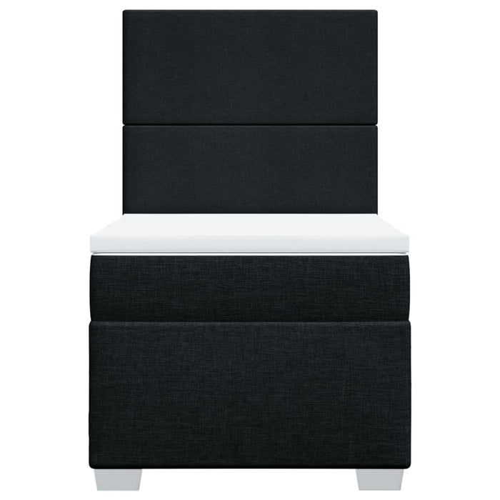 Giroletto a Molle con Materasso Nero 80x200 cm inTessuto 3290310