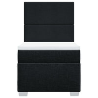 Giroletto a Molle con Materasso Nero 80x200 cm inTessuto 3290310