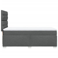 Giroletto a Molle con Materasso Grigio Scuro 90x190 cm Tessuto 3290351