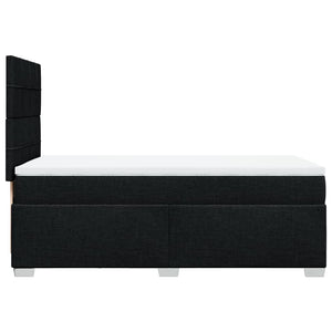 Giroletto a Molle con Materasso Nero 100x200 cm in Tessuto 3290401