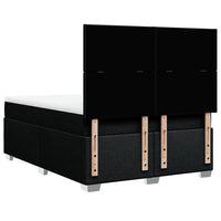 Giroletto a Molle con Materasso Nero 160x200 cm in Tessuto 3290534