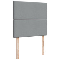 Giroletto a Molle con Materasso Grigio Chiaro 90x200 cm Tessuto 3291156