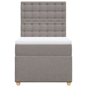 Giroletto a Molle con Materasso Tortora 90x200 cm inTessuto