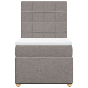 Giroletto a Molle con Materasso Tortora 100x200 cm in Tessuto 3291195