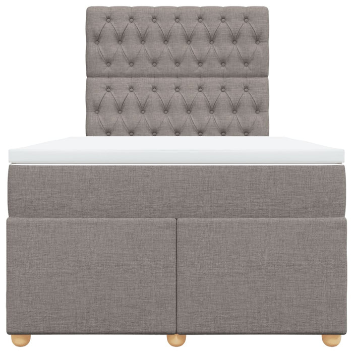 Giroletto a Molle con Materasso Tortora 120x190 cm in Tessuto 3291230