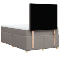 Giroletto a Molle con Materasso Tortora 120x190 cm in Tessuto 3291237