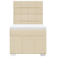 Giroletto a Molle con Materasso Crema 80x200 cm inTessuto 3291500