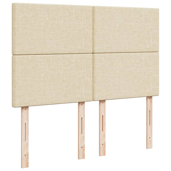 Giroletto a Molle con Materasso Crema 160x200 cm in Tessuto 3291717