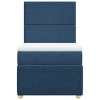 Giroletto a Molle con Materasso Blu 80x200 cm inTessuto 3291882