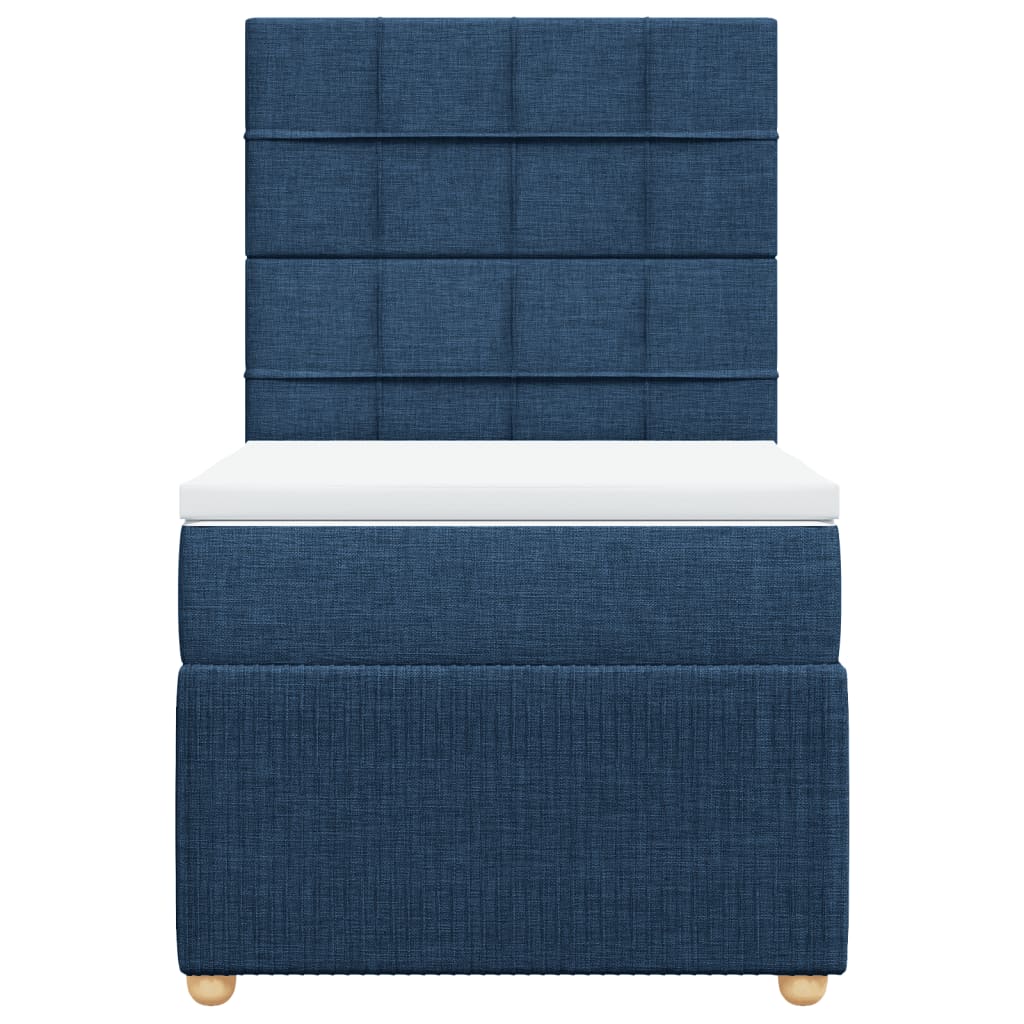 Giroletto a Molle con Materasso Blu 90x190 cm in Tessuto 3291917
