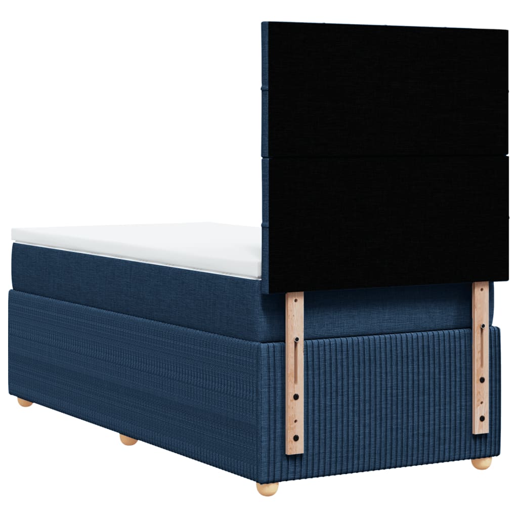 Giroletto a Molle con Materasso Blu 90x190 cm in Tessuto 3291917