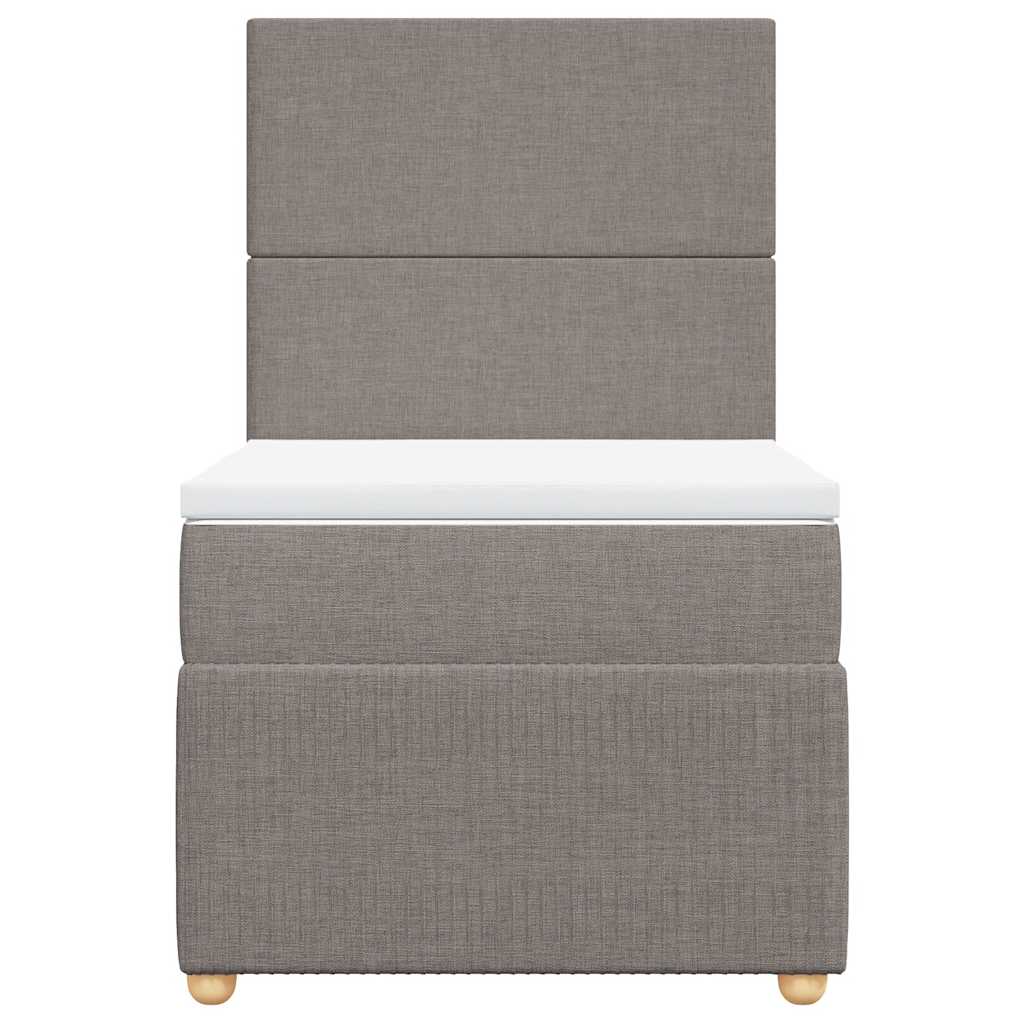 Giroletto a Molle con Materasso Tortora 90x200 cm inTessuto