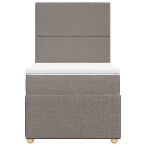 Giroletto a Molle con Materasso Tortora 90x200 cm inTessuto