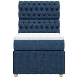 Giroletto a Molle con Materasso Blu 100x200 cm in Tessuto 3291980