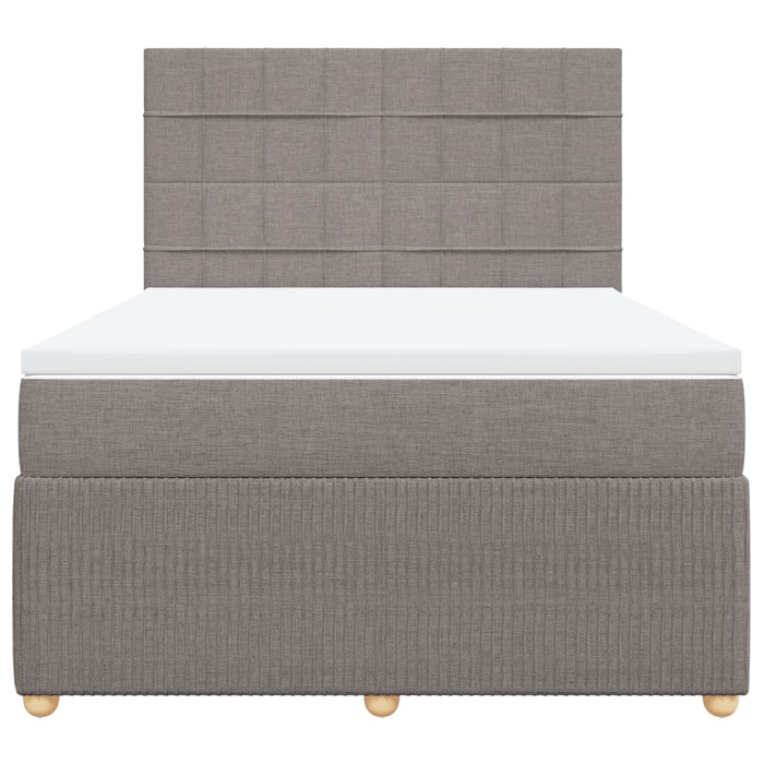 Giroletto a Molle con Materasso Tortora 160x200 cm in Tessuto 3292111