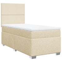 Giroletto a Molle con Materasso Crema 80x200 cm inTessuto 3292613