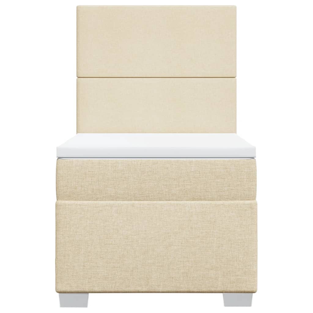 Giroletto a Molle con Materasso Crema 80x200 cm inTessuto 3292613