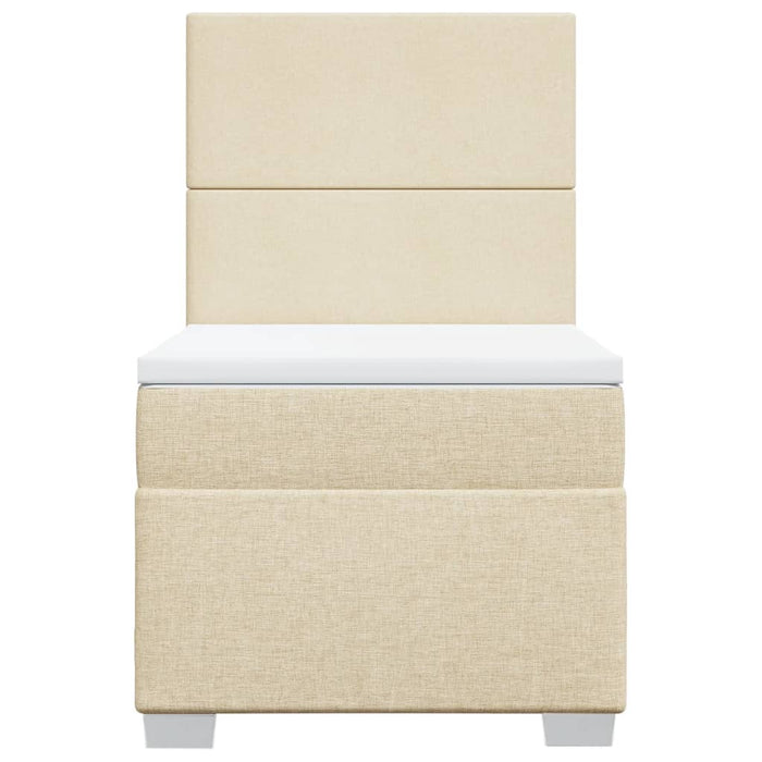 Giroletto a Molle con Materasso Crema 80x200 cm inTessuto 3292613