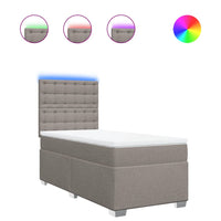 Giroletto a Molle con Materasso Tortora 80x200 cm inTessuto 3292633