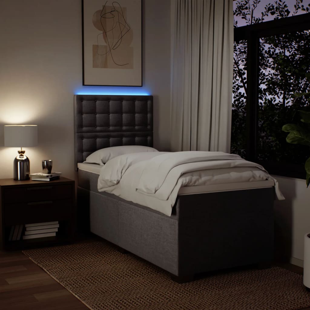 Giroletto a Molle con Materasso Tortora 80x200 cm inTessuto 3292633