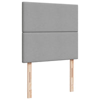 vidaXL Giroletto a Molle con Materasso Grigio Chiaro 90x190 cm Tessuto