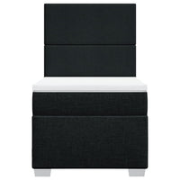 Giroletto a Molle con Materasso Nero 90x190 cm in Tessuto 3292638