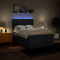 Giroletto a Molle con Materasso Blu 160x200 cm in Tessuto 3292852