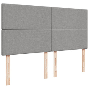 vidaXL Giroletto a Molle con Materasso Grigio Chiaro180x200 cm Tessuto