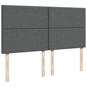 vidaXL Giroletto a Molle con Materasso Grigio Scuro 180x200 cm Tessuto