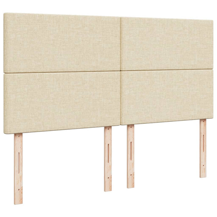 Giroletto a Molle con Materasso Crema 180x200 cm in Tessuto 3292865