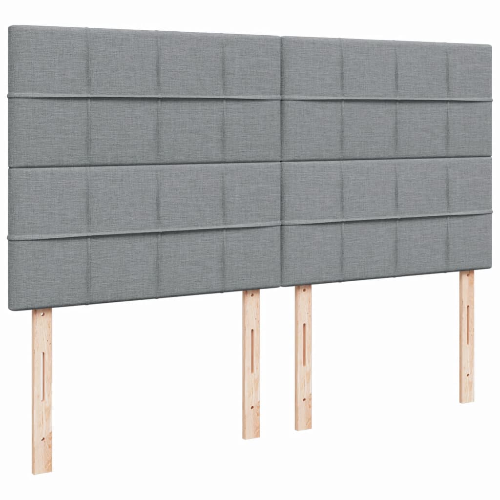 Giroletto a Molle con Materasso Grigio Chiaro180x200 cm Tessuto 3292867