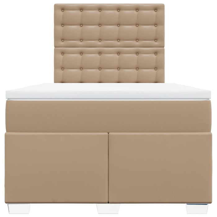 Giroletto a Molle con Materasso Cappuccino 120x190cm Similpelle 3293015