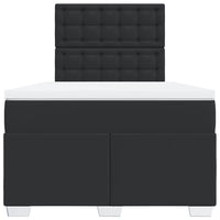 Giroletto a Molle con Materasso Nero 120x200 cm in Similpelle 3293016