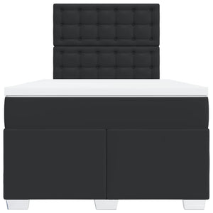 Giroletto a Molle con Materasso Nero 120x200 cm in Similpelle 3293016