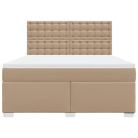 Giroletto a Molle con Materasso Cappuccino 180x200cm Similpelle 3293035