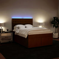 Giroletto a Molle con Materasso Rosa 160x200 cm in Velluto 3293271