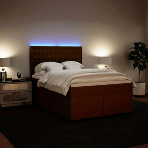 Giroletto a Molle con Materasso Rosa 160x200 cm in Velluto 3293271