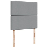 Giroletto a Molle con Materasso Grigio Chiaro 80x200 cm Tessuto 3293400