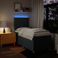 Giroletto a Molle con Materasso Blu 90x190 cm in Tessuto 3293441