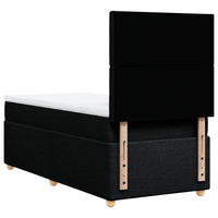 Giroletto a Molle con Materasso Nero 90x190 cm in Tessuto 3293451