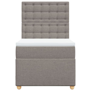 Giroletto a Molle con Materasso Tortora 90x190 cm in Tessuto 3293453