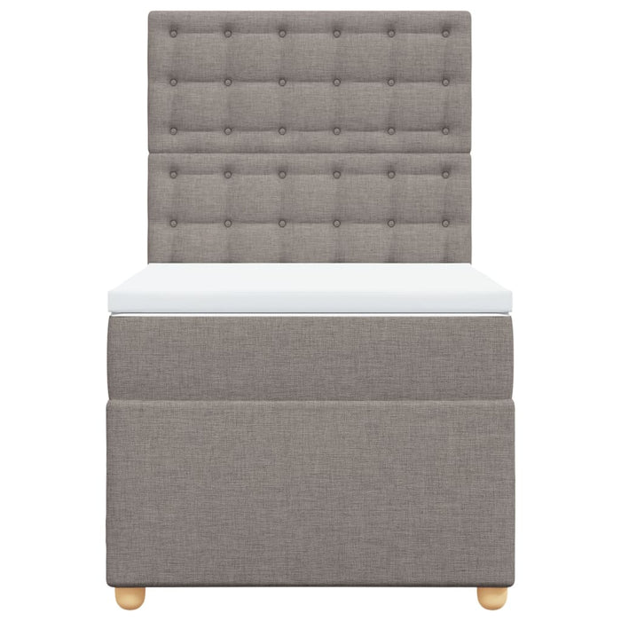 Giroletto a Molle con Materasso Tortora 90x200 cm inTessuto 3293481