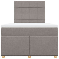 Giroletto a Molle con Materasso Tortora 120x190 cm in Tessuto 3293523