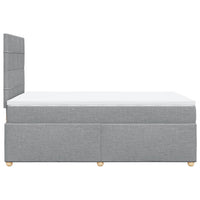 Giroletto a Molle con Materasso Grigio Chiaro 120x200cm Tessuto 3293547