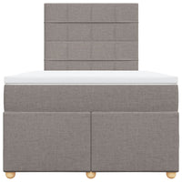 Giroletto a Molle con Materasso Tortora 120x200 cm in Tessuto