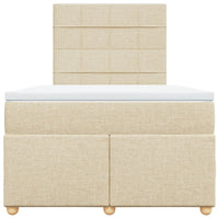 Giroletto a Molle con Materasso Crema 120x200 cm in Tessuto 3293552