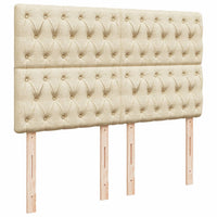 Giroletto a Molle con Materasso Crema 140x200 cm in Tessuto 3293615