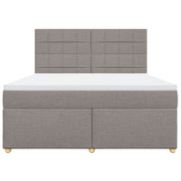 Giroletto a Molle con Materasso Tortora 180x200 cm in Tessuto 3293663